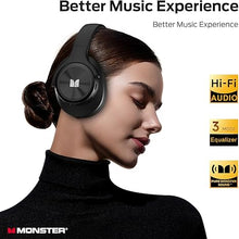 Load image into Gallery viewer, Monster Mission 200 Bluetooth Headphones, Wireless Headphones with 3 EQ Modes, Low Latency HiFi Stereo Foldable Lightweight Headset, 70H Playtime,Deep Bass for Home Office Cellphone PC Ect
