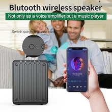 Load image into Gallery viewer, SHIDU Mini Voice Amplifier for Teachers, Bluetooth Voice Amplifier with Wired Microphone Headset, Portable Rechargeable Bluetooth Speaker for Classroom, Tour Guides, Speech, Meeting, Yoga-M200(Black)
