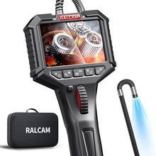 Load image into Gallery viewer, Ralcam Articulating Borescope, 2 Way Endoscope Camera with Light, 0.33in Inspection Camera, 6 Adjustable Led Lights, Oil Proof Snake Camera for Automotive Aircraft Mechanics 3.3FT Semi-Rigid Cable
