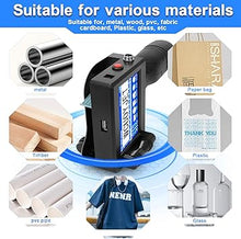 Load image into Gallery viewer, H760 Handheld Inkjet Printer, Printing Height 0.08-0.5 Inch Portable Handheld Printer with 42ml Quick-Drying Ink Cartridge 4.3Inch Touch Screen for Text/QRCode/Batch Number/Image/Date/Label/Barcode
