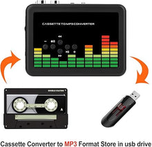 Load image into Gallery viewer, BlumWay USB Cassette to MP3 Converter, Portable Walkman Cassette Tape Player to MP3 Digital Converter, Audio Music Player Cassette Recorder with Earphone, No Need Computer

