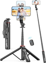 Load image into Gallery viewer, Selfie Stick Phone Tripod with Remote, 51" Aluminum Selfie Stick Tripod Stand for Cell Phone, 360° Rotation Portable Selfie Stick Tripod for iPhone 15/14 Pro Max/14 Pro/14/13 Pro Max/13 Pro, Android
