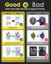 Load image into Gallery viewer, Phomemo M08F Tattoo Stencil Printer Bluetooth, Inkless Tattoo Printer Machine with 10pcs Tattoo Transfer Paper, Portable Stencil Printer for Tattooing, Compatible with Smartphone &amp; PC, Silver
