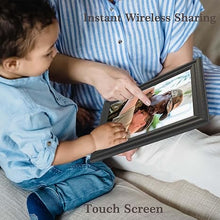 Load image into Gallery viewer, Digital Picture Frame WiFi 10.1 inch HD 1280x800 Digital Photo Frame Touch Screen IPS Display 16GB Storage Automatic Rotation with iOS and Android Free App for Mom for Grandparents Gift Black
