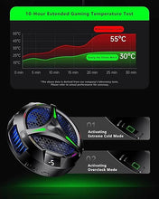 Load image into Gallery viewer, Magnetic Cooler for iPad,Tablet Cooler for ipad/Surface pro/Samsung Tab,Universal Radiator with Temperature Display for Mobile Gaming,Tiktok Live Streaming (Green Mech)
