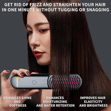 Load image into Gallery viewer, Wireless Hair Straightening Comb Anion,No Damage to Hair, Portable Straight Volume Dual-Purpose Hair Straightener Electric Hair Comb for Hairstyler Salon and Home Use
