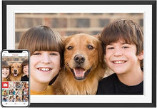Load image into Gallery viewer, Frameo 10.1" WiFi Digital Picture Frame with 32GB Memory, 1280 x 800 IPS HD Touch Screen Electronic Photo Frame, Auto-Rotate, Slideshow, Wall Mountable, Share Photos/Video Remotely Anywhere
