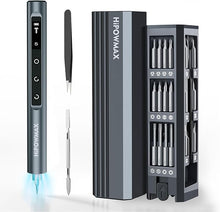 Load image into Gallery viewer, 3.7V Mini Electric Screwdriver Set, 5 Torque Settings 49-in-1 Electric Precision Screwdriver, LED Lights, Pry Bar, Tweezer, Repair Tool Kit for iPhone, Computer, Camera, Laptop, Pc, Watch

