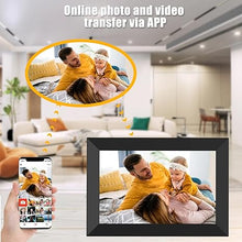 Load image into Gallery viewer, Digital Picture Frame WiFi 10.1 Inch Smart Digital Photo Frame with 1280x800 IPS HD Touch Screen, Auto-Rotate and Slideshow, Easy Setup to Share Photos or Videos Remotely via App from Anywhere
