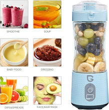 Load image into Gallery viewer, Portable Blender, Smoothie Blenders, Personal Size Blender USB Rechargeable Smoothies and Shakes Juicer Cup, 4000mAh Battery Strong Power
