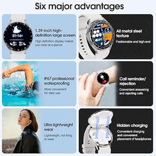 Load image into Gallery viewer, Smart Watch with Earbuds, 2 in 1 Sports Watch with Wireless Earphones, 1.39&quot; IPS Large Touch-Screen IP67 Waterproof Rugged Fitness Tracker (Answer/Calls) Smartwatch (White)
