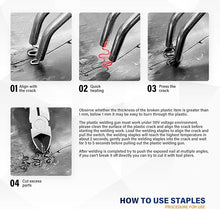 Load image into Gallery viewer, Allturn Plastic Welder,Plastic Welding Kit 3 in 1,Plastic Repair Welder Kit,1000pcs Plastic Welding Staples,Plastic Welding Rods Kit,Repair for Most Thermoset Plastics,Yellow
