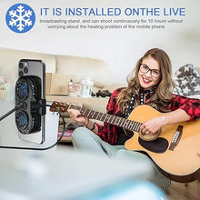 Load image into Gallery viewer, NEVEIKA Phone Cooler, Cellphone Radiator with Dual Semi-Conductor Cooling Chip, Mobile Phones with a Width of 6 to 8 cm for Tiktok Live Streaming, Outdoor Vlog, Mobile Gaming.
