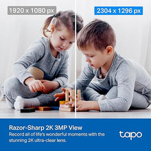 Load image into Gallery viewer, TP-Link Tapo 2K Pan/Tilt Security Camera for Baby Monitor, Dog Camera w/Motion Detection, 2-Way Audio, Siren, Night Vision, Cloud &amp; SD Card Storage, Works with Alexa &amp; Google Home, 2-Pack (C210P2)
