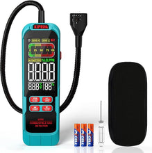 Load image into Gallery viewer, Kiprim Gas Leak Detector with Extended 15.7-Inch Gooseneck,PPM or%LEL Gas Real-Time Gas Concentration Display Portable Natural Gas Tester with Audible &amp; Visual Alarm for Home and RV GD02
