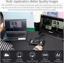 Load image into Gallery viewer, feelworld-livepro-l1-v1-video-switcher-4x-hdmi-usb3-live-streaming
