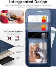 Load image into Gallery viewer, OCASE Compatible with Galaxy S25 Wallet Case, PU Leather Flip Folio Case with Card Holders RFID Blocking Kickstand [Shockproof TPU Inner Shell] Protective Phone Cover 6.2 Inch 2025, Blue
