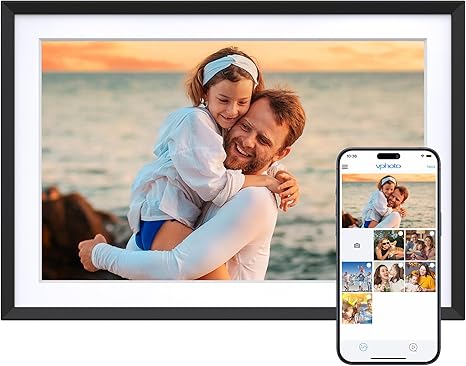 Dragon Touch 10.1'' WIFI Digital Picture Frame - 1280*800 HD IPS Touch Screen Digital Photo Frame Display, Auto-Rotate, Share Photos/Videos Instantly via Free App Best Gifts for Birthday, Wedding, Mom