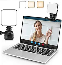 Load image into Gallery viewer, Video Conference Lighting, Foxin Zoom Lighting for Computer, Webcam Light, Zoom Light with Clip Stand 3 Modes for Video Conferencing/Remote Working/Zoom Calls/Self Broadcasting/Live Streaming
