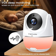 Load image into Gallery viewer, Video Baby Monitor with Camera and Audio, 1080P Baby Monitor No WiFi,5.3&quot; Screen and 24H Storage Playback, 7000mAh Battery, Night Light, 2-Way Talk
