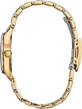 Load image into Gallery viewer, Citizen Ladies' Eco-Drive Classic Crystal Watch in Gold-Tone Stainless Steel, Champagne Dial
