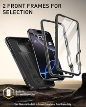 Load image into Gallery viewer, Poetic Revolution Case for iPhone 16 Pro Max 6.9 inch, [Slide Camera Cover], Full-Body Military Grade Rugged Shockproof Cover with Kickstand and Built-in-Screen Protector, Black
