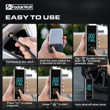 Load image into Gallery viewer, Tire Inflator Portable Air Compressor, 150 PSI Air Pump for Car Tires with Digital Pressure Gauge?Fast Tire Pump Inflation for Car, Motorcycle, Bicycle and Balls

