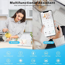 Load image into Gallery viewer, Baby Monitor, 4.3&quot; Video Baby Monitor with 1080P Camera, Smart 2.4G WiFi Audio Monitor with Remote PTZ, Night Vision, 2-Way Talk, Sleep Mode, RGB Night Lights, Lullabies &amp; 1000ft Range, APP Control
