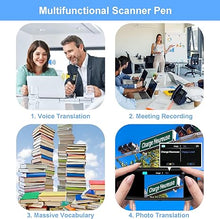 Load image into Gallery viewer, Reading Pen for Dyslexia, 134 Language Translator Pen Book Reader Pen Text to Speech Pen, Language Translator Device Multipurpose Translation Scanner Pen for Students Adults Learning Business, Black
