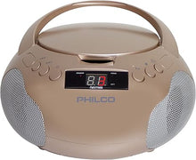 Load image into Gallery viewer, Philco Portable CD Player Boombox with Speakers and AM FM Radio | Rose Gold Boom Box CD Player Compatible with CD-R/CD-RW and Audio CD | 3.5mm Aux Input | Stereo Sound | LED Display
