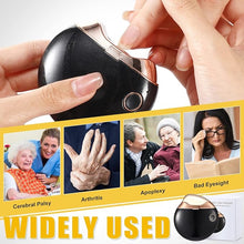 Load image into Gallery viewer, Minatee Automatic Nail Clipper, Electric Nail Clippers Safety Fingernail Cutter Nail Trimmer Nail Scissors Gift for Caregivers, Elderly, Adults, Children, Care Communities(Black)
