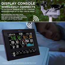Load image into Gallery viewer, Logia 7-in-1 Wi-Fi Wireless Weather Station with 10-Day / 24 Hour Forecast, Solar &amp; Large 8" Color Display | Measures Wind Speed/Direction, Rainfall, UV Index, Light Intensity, Temperature &amp; Humidity
