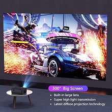 Load image into Gallery viewer, Projector with 5G WiFi and Bluetooth, Native 1080P Projector[Projector Screen Included], Full HD 18000LM Movie Projector, 300&quot; Display Support 4k Home Theater, Compatible with Phone/Laptop/TV Stick
