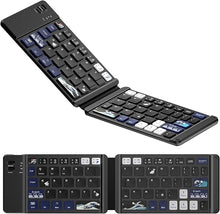 Load image into Gallery viewer, Bluetooth Keyboard, XVX WK60 Foldable Keyboard, Portable Keyboard, Travel Keyboard Compatible with Windows iOS Android, for iPhone and Tablet
