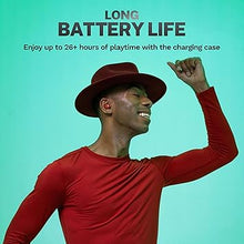 Load image into Gallery viewer, JLab Go Air Pop True Wireless Bluetooth Earbuds &amp; Charging Case - Rose Red, Dual Connect, IPX4 Sweat Resistance, Bluetooth 5 Connection, 3 EQ Sound Settings Signature, Balanced, Bass Boost
