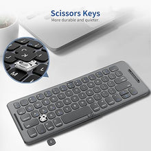 Load image into Gallery viewer, Acoucou Foldable Bluetooth Keyboard and Mouse Combo, Wireless Portable Keyboard and Mouse Set,Travel Folding Keyboard for Tablet Smartphone Laptop, Compatible with Mac/iOS Windows Android System
