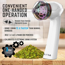 Load image into Gallery viewer, Mamba Original 1g Smoky USB Electric Herb Grinder. Small Portable Metal Herbal Grinder Machine &amp; Spice Mill for the Kitchen
