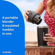 Load image into Gallery viewer, nutribullet Flip Portable Blender with Insulated Cup, Brushed Stainless, NBPB50350SS
