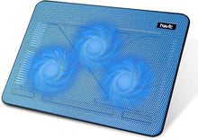 Load image into Gallery viewer, Havit HV-F2056 15.6-17 Inch Laptop Cooler Cooling Pad - Slim Portable USB Powered (3 Fans) (Blue)
