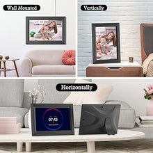 Load image into Gallery viewer, Digital Picture Frame 10.1 Inch WiFi Digital Photo Frame, IPS HD Touch Screen Electronic Picture Frame, 16GB Memory, Slideshow, Wall-Mounted, Easy to Share Photo and Video via Uhale APP
