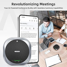 Load image into Gallery viewer, Conference Speakerphone M6 with AI Noise Reduction,Transcribe&amp;Summarize Empowered by ChatGPT,Infinite Cloud Storage Support 60 Languages, 25H Use,20FT Omnidirectional Voice Pickup for Office
