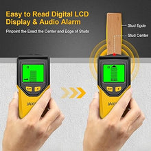 Load image into Gallery viewer, Stud Finder Wall Scanner - 5 in 1 Stud Finder Tool w/Intelligent Microprocessor Chip and HD LCD Display, Stud Detector Beam Finders for the Center and Edge of Wood AC Wire Metal Studs Joist Pipe
