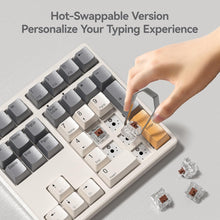 Load image into Gallery viewer, Kisnt Mechanical Number Pad, 34 Key Hot Swappable Numpad Wired USB Numeric Keypad with PBT Keycaps White Backlit Keypad for Laptop, MacBook,PC Desktop (Brown Switch)
