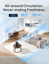 Load image into Gallery viewer, Dreo Fan for Bedroom, Desk Air Circulator Fan with Remote, 11 Inch Table Fans for Whole Room, 60ft Powerful Airflow, 120° Vertical Manual +90° Oscillating Fan, 4 Speeds, 8H Timer, Quiet Fan, Home
