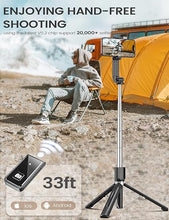 Load image into Gallery viewer, Selfie Stick Phone Tripod with Remote, 50 inch Portable 5 in 1 Selfie Stick Phone Tripod, Wireless Selfie Stick Tripod for Cell Phone Compatible with iPhone 15/14/13 Pro Max Gopro Android
