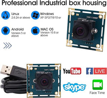 Load image into Gallery viewer, 1080P USB Camera Module Autofocus High Speed Webcam Board for Computer Mini UVC USB2.0 PC Camera Industrial CCTV Lightburn Camera OV2710 High Frame Wide Angle 100fps USB with Camera for Laptop
