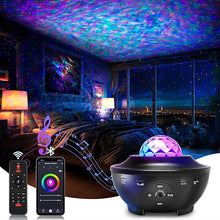 Load image into Gallery viewer, Galaxy Projector for Bedroom, Light Projector Star Projector Galaxy Light with Bluetooth Speaker, Timer, APP &amp; Remote Control for Kids
