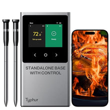 Load image into Gallery viewer, Sync Pro WiFi Wireless Meat Thermometer, 2 Thin Probes, Smart Base, LCD Display, Unlimited Range, Bluetooth 5.4, Improved Stability, NIST-Certified Accuracy, BBQ, Grill, Smoker, Oven, Kitchen
