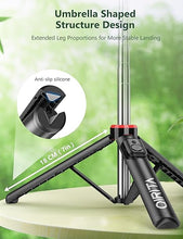 Load image into Gallery viewer, 52&quot; Selfie Stick Tripod with Remote, 3 in 1 Portable Selfie Stick &amp; Phone Tripod Stand with Phone Holder, Cell Phone Tripod for Group Selfies/Live Streaming/Video Recording, Tripod for iPhone/Android
