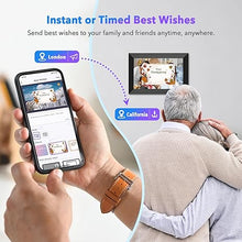 Load image into Gallery viewer, Uhale 10.1" Digital Picture Frame with 32GB Storage Support SD Card, Electronic Photo Frames with 1280x800 HD IPS Touch Screen, Instantly and Securely Share Memories, Send Wishes from Anywhere

